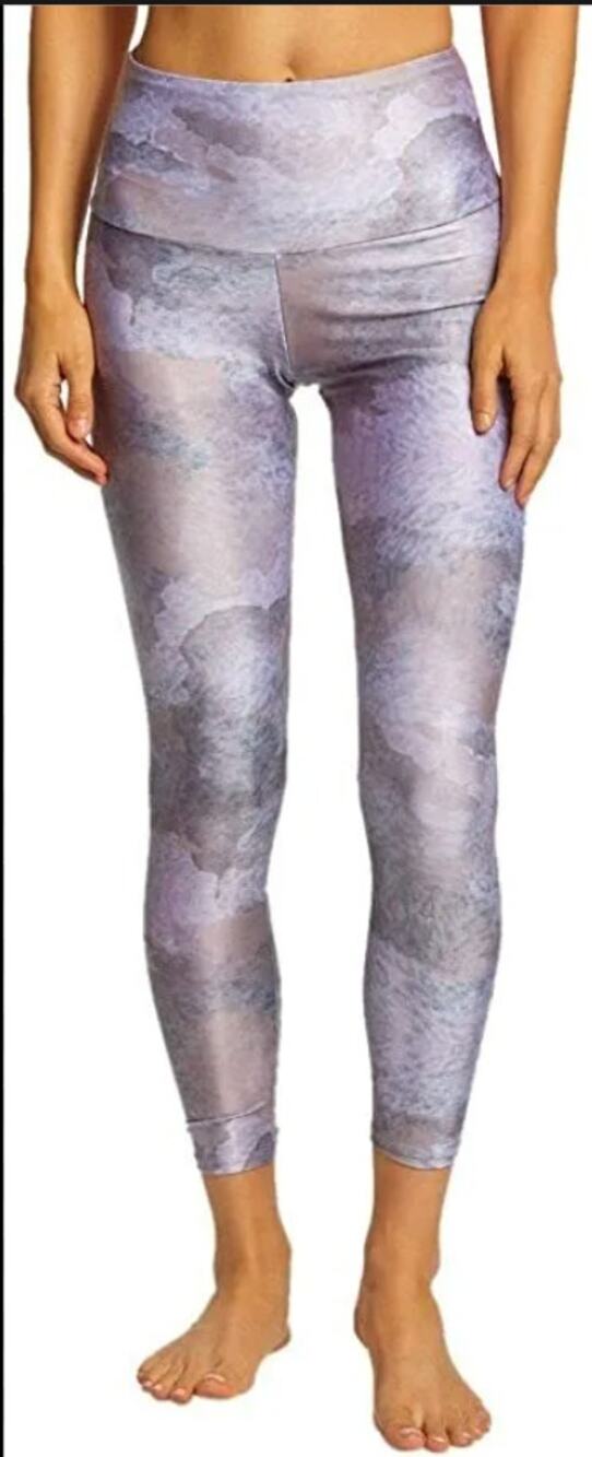 ONZIE Pink Dusk Sleek Legging Animal Yoga Elastic Waist Pull On Size M /L Medium